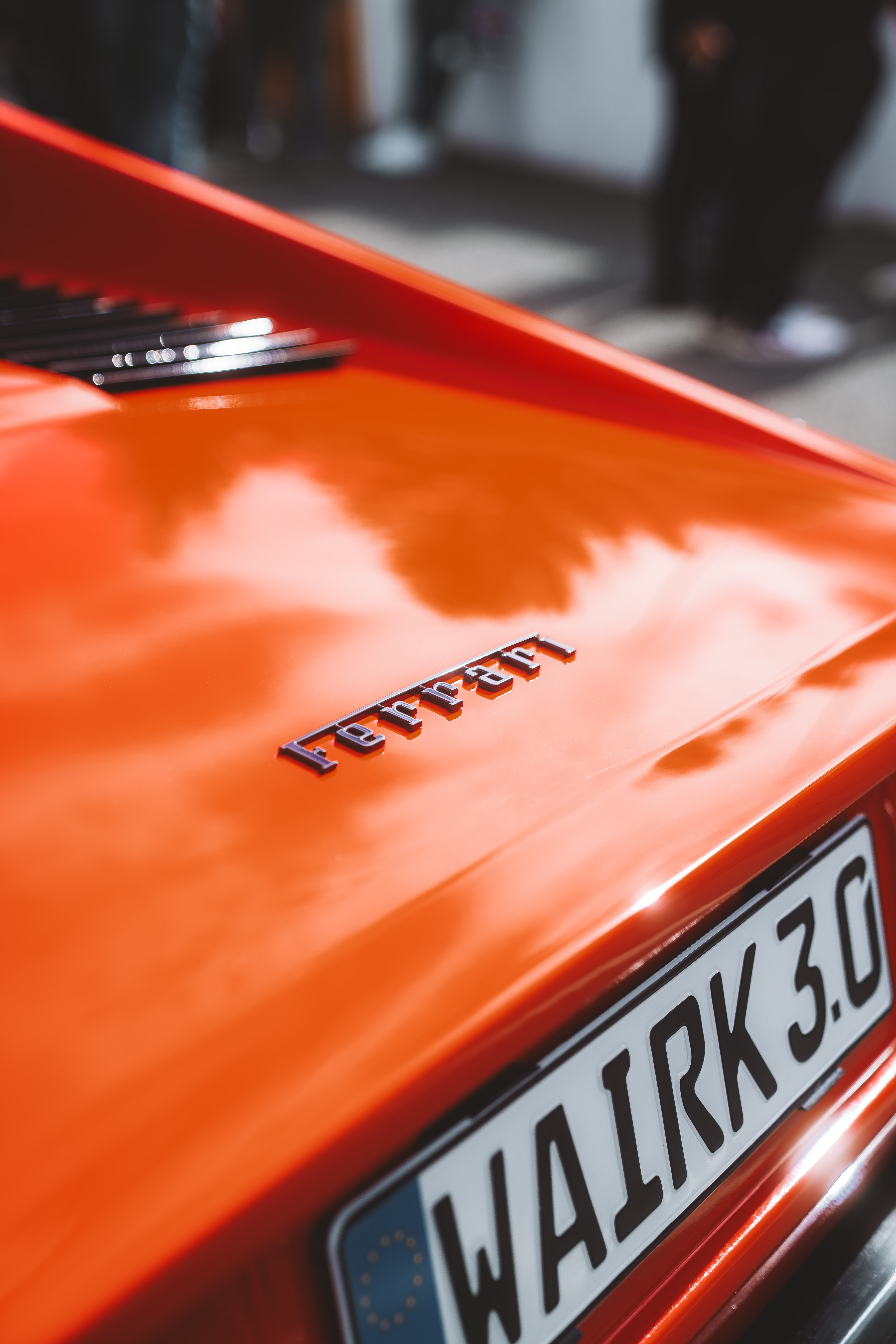 Detailaufnahme eines Ferrari für eine Automotive-Kampagne